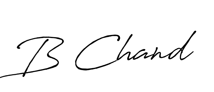 Create a beautiful signature design for name B Chand. With this signature (Antro_Vectra_Bolder) fonts, you can make a handwritten signature for free. B Chand signature style 7 images and pictures png