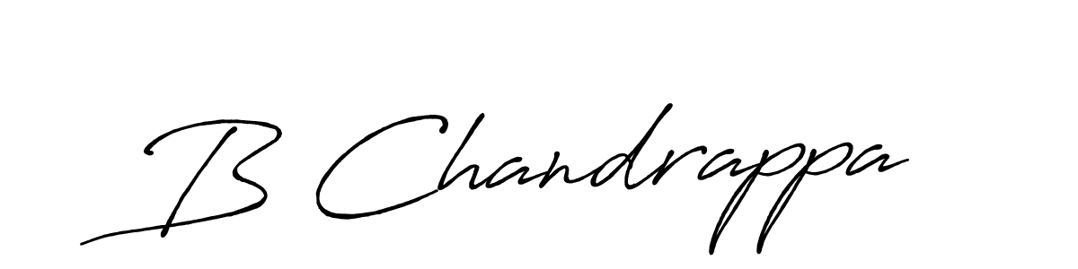 How to make B Chandrappa signature? Antro_Vectra_Bolder is a professional autograph style. Create handwritten signature for B Chandrappa name. B Chandrappa signature style 7 images and pictures png