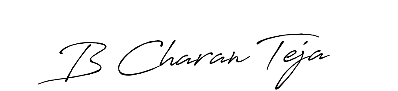 Make a short B Charan Teja signature style. Manage your documents anywhere anytime using Antro_Vectra_Bolder. Create and add eSignatures, submit forms, share and send files easily. B Charan Teja signature style 7 images and pictures png