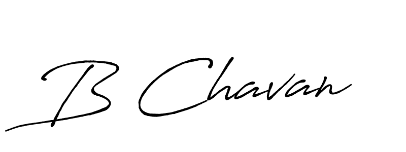 Design your own signature with our free online signature maker. With this signature software, you can create a handwritten (Antro_Vectra_Bolder) signature for name B Chavan. B Chavan signature style 7 images and pictures png