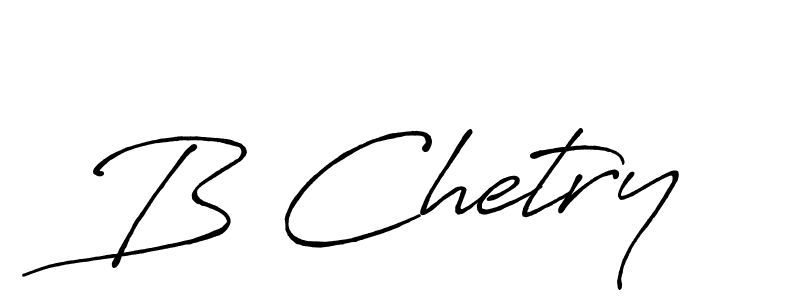 The best way (Antro_Vectra_Bolder) to make a short signature is to pick only two or three words in your name. The name B Chetry include a total of six letters. For converting this name. B Chetry signature style 7 images and pictures png