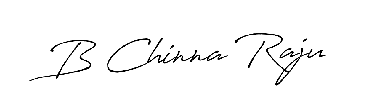 Design your own signature with our free online signature maker. With this signature software, you can create a handwritten (Antro_Vectra_Bolder) signature for name B Chinna Raju. B Chinna Raju signature style 7 images and pictures png