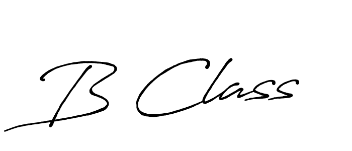 The best way (Antro_Vectra_Bolder) to make a short signature is to pick only two or three words in your name. The name B Class include a total of six letters. For converting this name. B Class signature style 7 images and pictures png