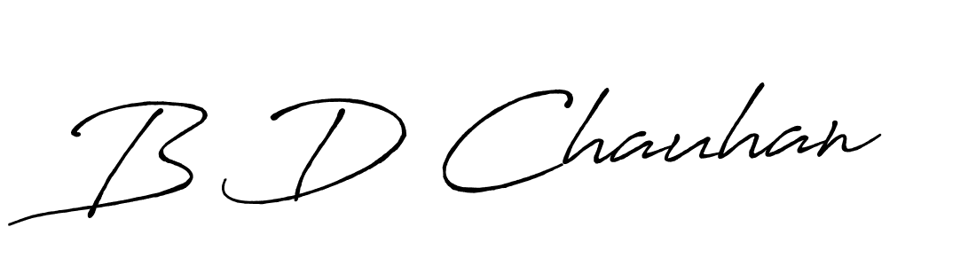Use a signature maker to create a handwritten signature online. With this signature software, you can design (Antro_Vectra_Bolder) your own signature for name B D Chauhan. B D Chauhan signature style 7 images and pictures png
