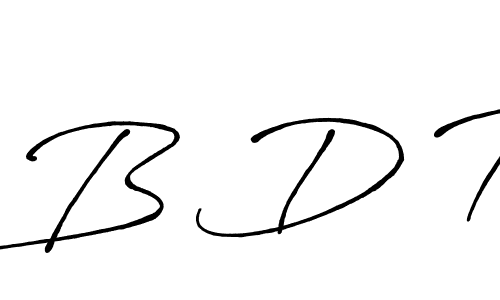 Also You can easily find your signature by using the search form. We will create B D T name handwritten signature images for you free of cost using Antro_Vectra_Bolder sign style. B D T signature style 7 images and pictures png