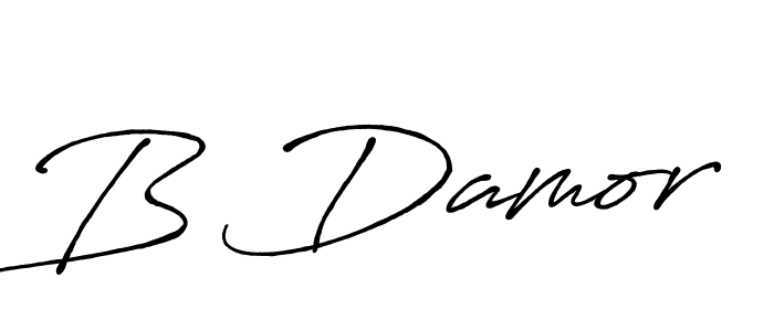 The best way (Antro_Vectra_Bolder) to make a short signature is to pick only two or three words in your name. The name B Damor include a total of six letters. For converting this name. B Damor signature style 7 images and pictures png