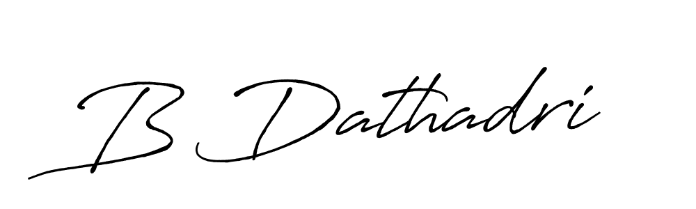 Also we have B Dathadri name is the best signature style. Create professional handwritten signature collection using Antro_Vectra_Bolder autograph style. B Dathadri signature style 7 images and pictures png