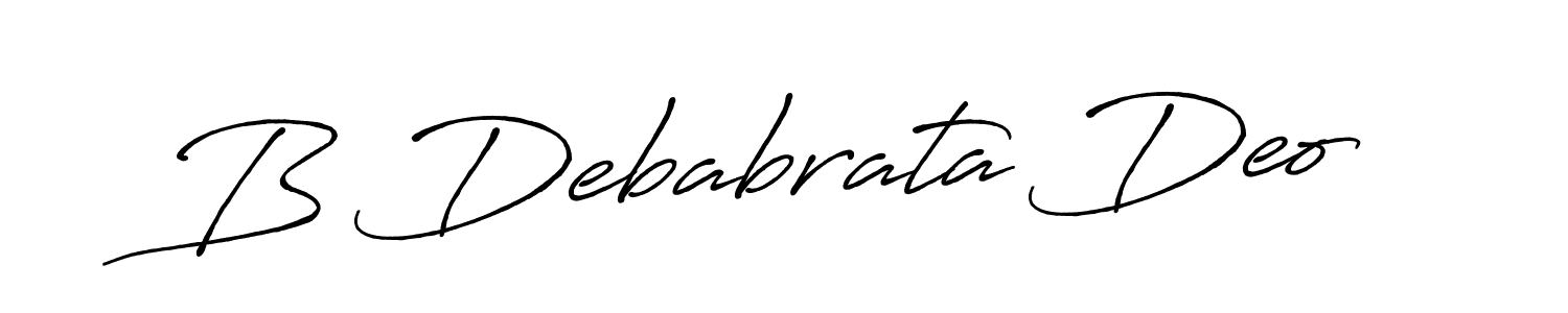 Design your own signature with our free online signature maker. With this signature software, you can create a handwritten (Antro_Vectra_Bolder) signature for name B Debabrata Deo. B Debabrata Deo signature style 7 images and pictures png