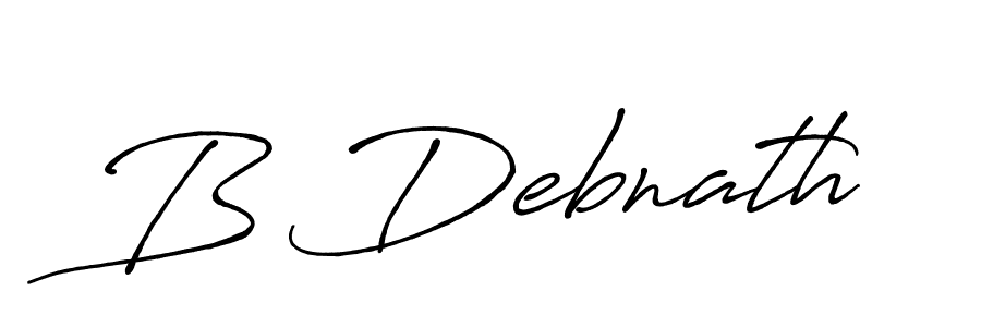 How to make B Debnath signature? Antro_Vectra_Bolder is a professional autograph style. Create handwritten signature for B Debnath name. B Debnath signature style 7 images and pictures png