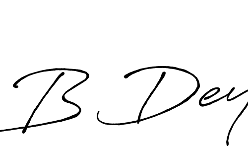 Also You can easily find your signature by using the search form. We will create B Dey name handwritten signature images for you free of cost using Antro_Vectra_Bolder sign style. B Dey signature style 7 images and pictures png