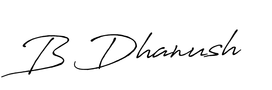 How to make B Dhanush signature? Antro_Vectra_Bolder is a professional autograph style. Create handwritten signature for B Dhanush name. B Dhanush signature style 7 images and pictures png