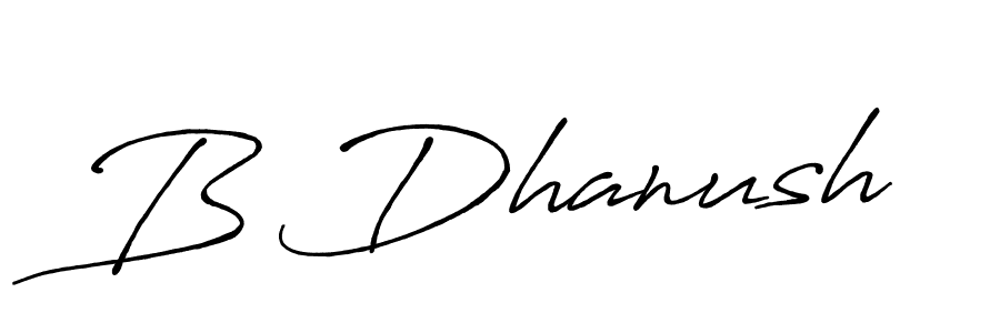 How to make B Dhanush signature? Antro_Vectra_Bolder is a professional autograph style. Create handwritten signature for B Dhanush name. B Dhanush signature style 7 images and pictures png