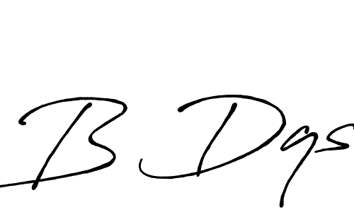 Also we have B Dqs name is the best signature style. Create professional handwritten signature collection using Antro_Vectra_Bolder autograph style. B Dqs signature style 7 images and pictures png