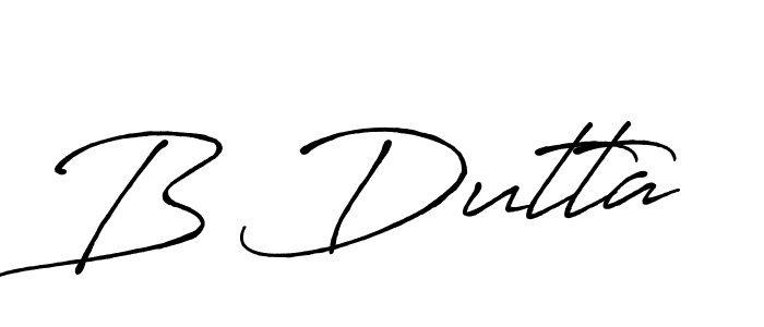 Also we have B Dutta name is the best signature style. Create professional handwritten signature collection using Antro_Vectra_Bolder autograph style. B Dutta signature style 7 images and pictures png