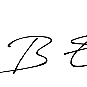 Also You can easily find your signature by using the search form. We will create B E name handwritten signature images for you free of cost using Antro_Vectra_Bolder sign style. B E signature style 7 images and pictures png