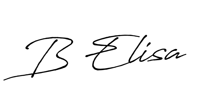 if you are searching for the best signature style for your name B Elisa. so please give up your signature search. here we have designed multiple signature styles  using Antro_Vectra_Bolder. B Elisa signature style 7 images and pictures png