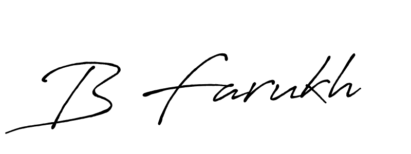 Use a signature maker to create a handwritten signature online. With this signature software, you can design (Antro_Vectra_Bolder) your own signature for name B Farukh. B Farukh signature style 7 images and pictures png