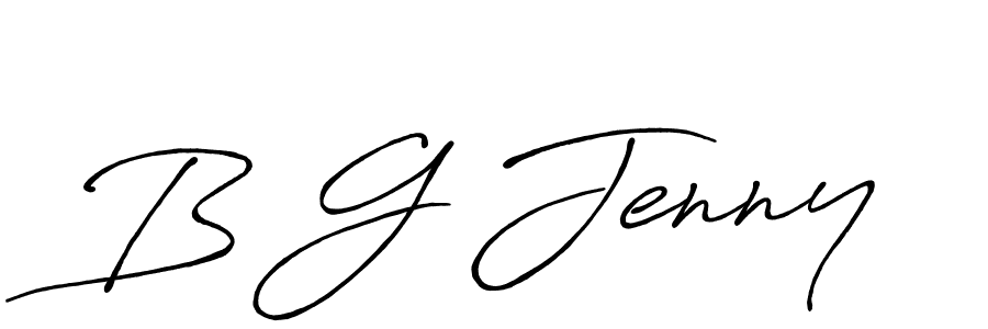 Once you've used our free online signature maker to create your best signature Antro_Vectra_Bolder style, it's time to enjoy all of the benefits that B G Jenny name signing documents. B G Jenny signature style 7 images and pictures png