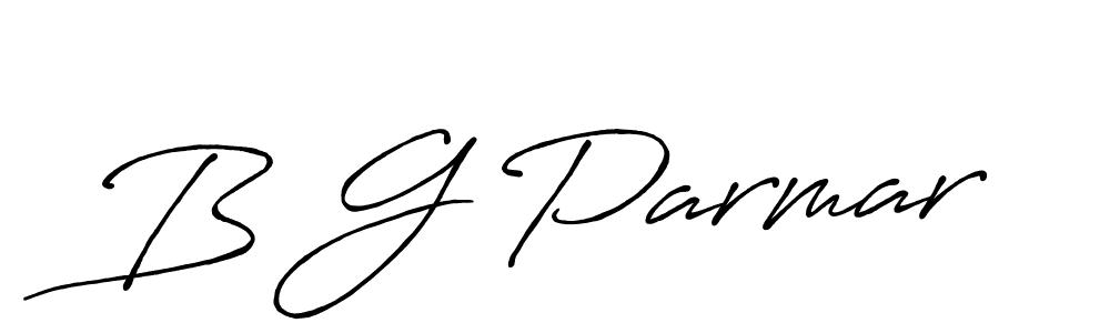 Also You can easily find your signature by using the search form. We will create B G Parmar name handwritten signature images for you free of cost using Antro_Vectra_Bolder sign style. B G Parmar signature style 7 images and pictures png