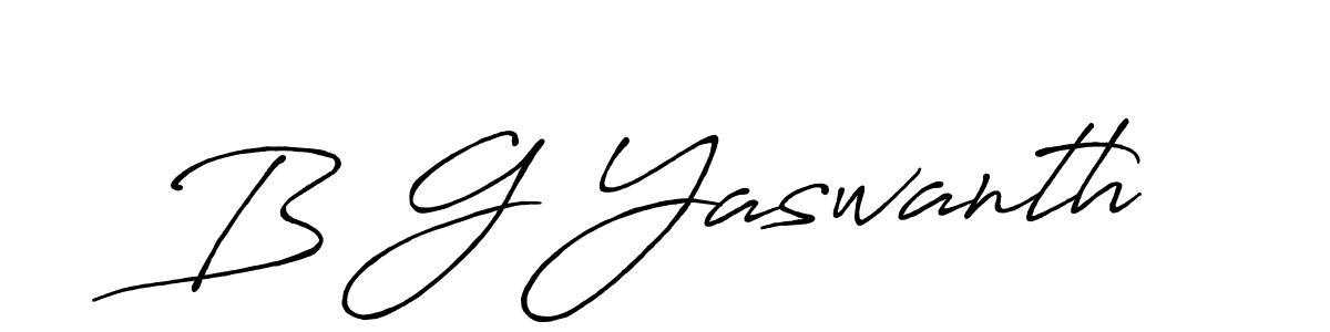 Similarly Antro_Vectra_Bolder is the best handwritten signature design. Signature creator online .You can use it as an online autograph creator for name B G Yaswanth. B G Yaswanth signature style 7 images and pictures png