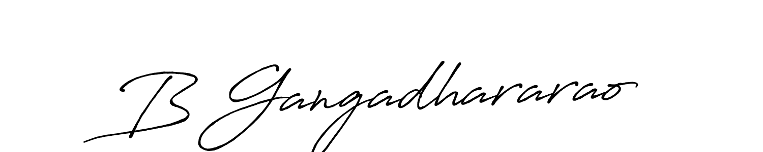 if you are searching for the best signature style for your name B Gangadhararao. so please give up your signature search. here we have designed multiple signature styles  using Antro_Vectra_Bolder. B Gangadhararao signature style 7 images and pictures png
