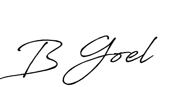 Make a beautiful signature design for name B Goel. With this signature (Antro_Vectra_Bolder) style, you can create a handwritten signature for free. B Goel signature style 7 images and pictures png