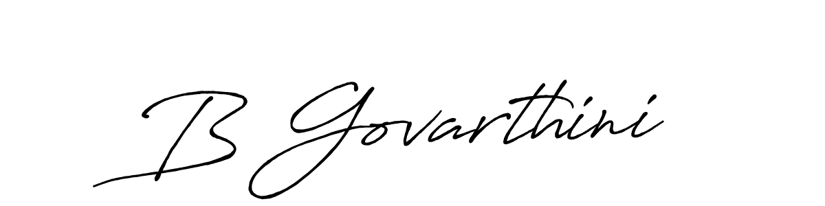 Also we have B Govarthini name is the best signature style. Create professional handwritten signature collection using Antro_Vectra_Bolder autograph style. B Govarthini signature style 7 images and pictures png