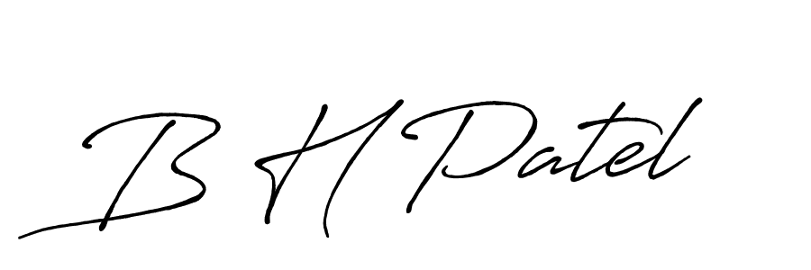 How to Draw B H Patel signature style? Antro_Vectra_Bolder is a latest design signature styles for name B H Patel. B H Patel signature style 7 images and pictures png