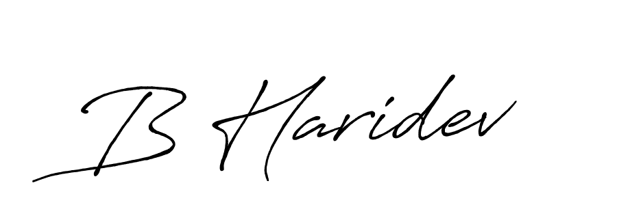 You can use this online signature creator to create a handwritten signature for the name B Haridev. This is the best online autograph maker. B Haridev signature style 7 images and pictures png