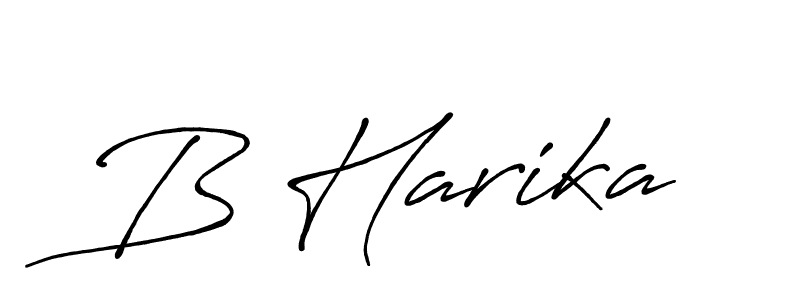 Make a beautiful signature design for name B Harika. Use this online signature maker to create a handwritten signature for free. B Harika signature style 7 images and pictures png