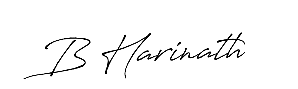 Use a signature maker to create a handwritten signature online. With this signature software, you can design (Antro_Vectra_Bolder) your own signature for name B Harinath. B Harinath signature style 7 images and pictures png
