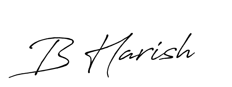 Design your own signature with our free online signature maker. With this signature software, you can create a handwritten (Antro_Vectra_Bolder) signature for name B Harish. B Harish signature style 7 images and pictures png