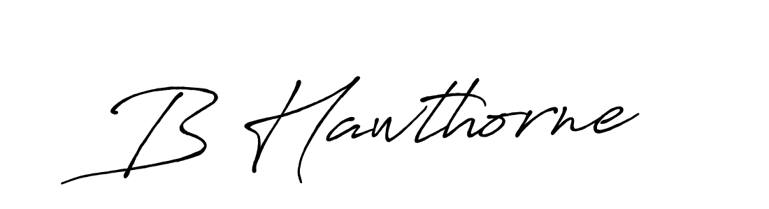 Best and Professional Signature Style for B Hawthorne. Antro_Vectra_Bolder Best Signature Style Collection. B Hawthorne signature style 7 images and pictures png