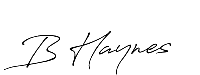 Also You can easily find your signature by using the search form. We will create B Haynes name handwritten signature images for you free of cost using Antro_Vectra_Bolder sign style. B Haynes signature style 7 images and pictures png