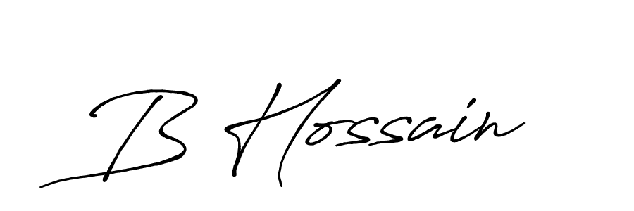 B Hossain stylish signature style. Best Handwritten Sign (Antro_Vectra_Bolder) for my name. Handwritten Signature Collection Ideas for my name B Hossain. B Hossain signature style 7 images and pictures png