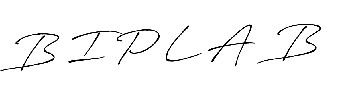 Use a signature maker to create a handwritten signature online. With this signature software, you can design (Antro_Vectra_Bolder) your own signature for name B I P L A  B. B I P L A  B signature style 7 images and pictures png