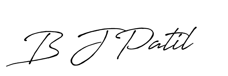 The best way (Antro_Vectra_Bolder) to make a short signature is to pick only two or three words in your name. The name B J Patil include a total of six letters. For converting this name. B J Patil signature style 7 images and pictures png