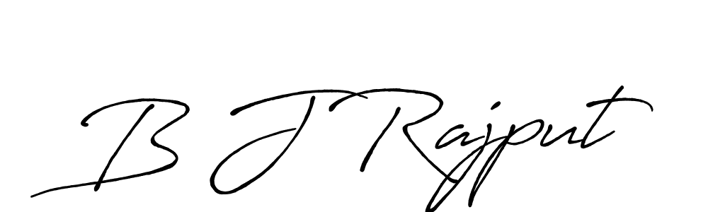 Design your own signature with our free online signature maker. With this signature software, you can create a handwritten (Antro_Vectra_Bolder) signature for name B J Rajput. B J Rajput signature style 7 images and pictures png