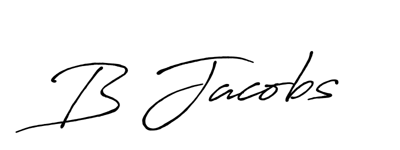 Make a beautiful signature design for name B Jacobs. With this signature (Antro_Vectra_Bolder) style, you can create a handwritten signature for free. B Jacobs signature style 7 images and pictures png
