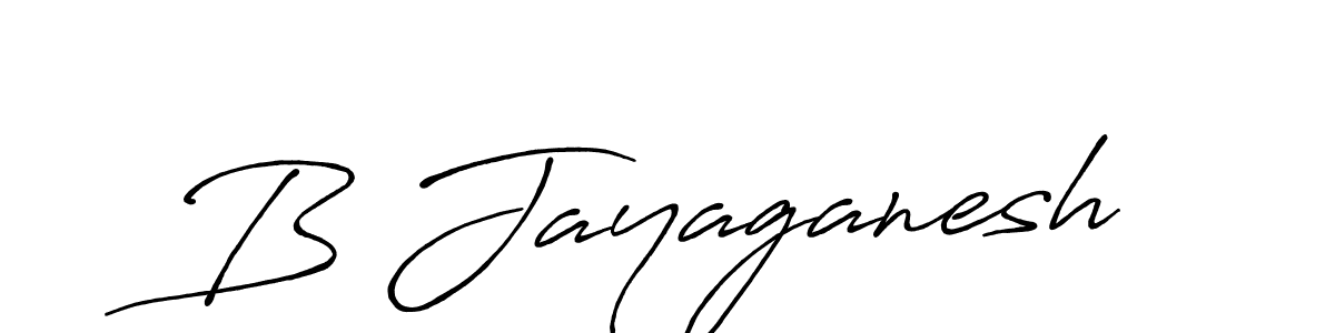 Create a beautiful signature design for name B Jayaganesh. With this signature (Antro_Vectra_Bolder) fonts, you can make a handwritten signature for free. B Jayaganesh signature style 7 images and pictures png