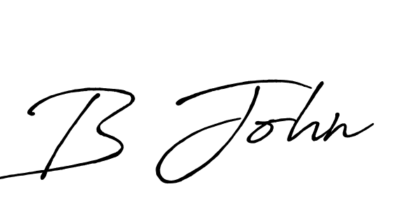 How to make B John signature? Antro_Vectra_Bolder is a professional autograph style. Create handwritten signature for B John name. B John signature style 7 images and pictures png