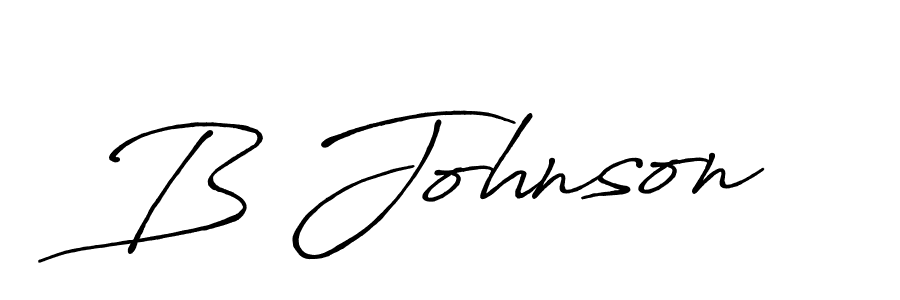 How to make B Johnson name signature. Use Antro_Vectra_Bolder style for creating short signs online. This is the latest handwritten sign. B Johnson signature style 7 images and pictures png