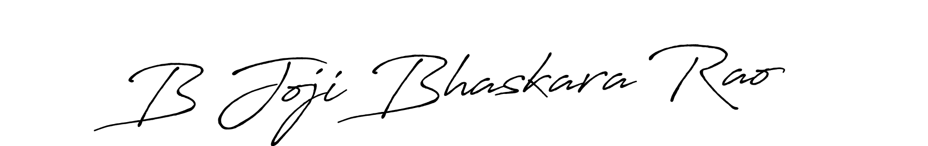 The best way (Antro_Vectra_Bolder) to make a short signature is to pick only two or three words in your name. The name B Joji Bhaskara Rao include a total of six letters. For converting this name. B Joji Bhaskara Rao signature style 7 images and pictures png