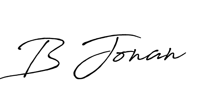 How to make B Jonan name signature. Use Antro_Vectra_Bolder style for creating short signs online. This is the latest handwritten sign. B Jonan signature style 7 images and pictures png