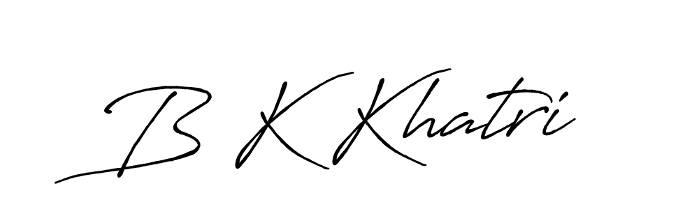 The best way (Antro_Vectra_Bolder) to make a short signature is to pick only two or three words in your name. The name B K Khatri include a total of six letters. For converting this name. B K Khatri signature style 7 images and pictures png