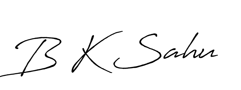 if you are searching for the best signature style for your name B K Sahu. so please give up your signature search. here we have designed multiple signature styles  using Antro_Vectra_Bolder. B K Sahu signature style 7 images and pictures png