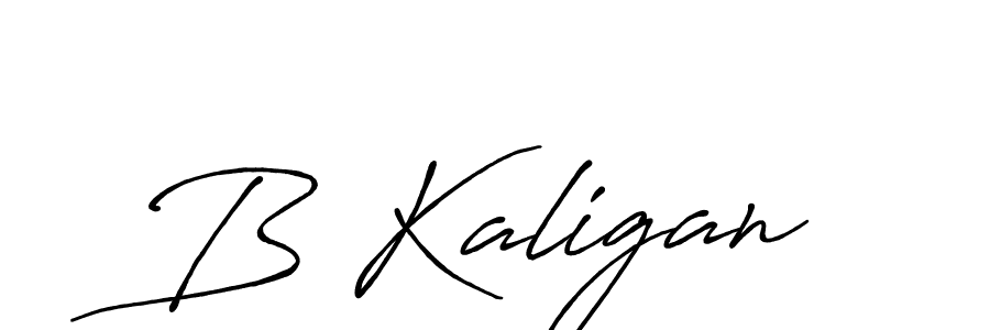 Create a beautiful signature design for name B Kaligan. With this signature (Antro_Vectra_Bolder) fonts, you can make a handwritten signature for free. B Kaligan signature style 7 images and pictures png