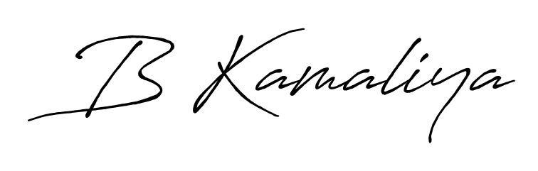 If you are searching for the best signature style for your name B Kamaliya, here we have designed multiple signature styles using Antro_Vectra_Bolder. B Kamaliya signature style 7 images and pictures png