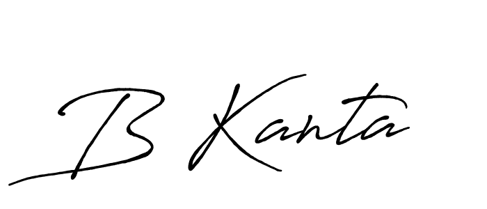 The best way (Antro_Vectra_Bolder) to make a short signature is to pick only two or three words in your name. The name B Kanta include a total of six letters. For converting this name. B Kanta signature style 7 images and pictures png