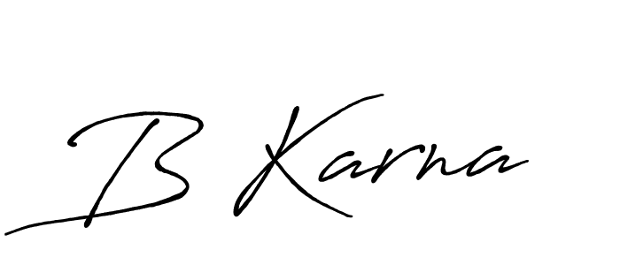 How to make B Karna signature? Antro_Vectra_Bolder is a professional autograph style. Create handwritten signature for B Karna name. B Karna signature style 7 images and pictures png